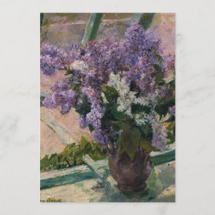 Mary Cassatt - Lilacs in een raam Kaart