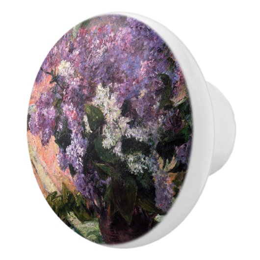 Mary Cassatt - Lilacs in een raam Keramische Knop (Rechts)