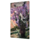 Mary Cassatt - Lilacs in een raam Klembord (Links)