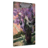 Mary Cassatt - Lilacs in een raam Klembord (Rechts)