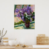 Mary Cassatt Lilacs in een raam Poster (Keuken)