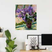 Mary Cassatt Lilacs in een raam Poster (Thuiskantoor)