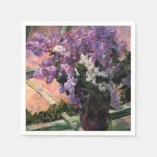 Mary Cassatt - Lilacs in een raam Servet