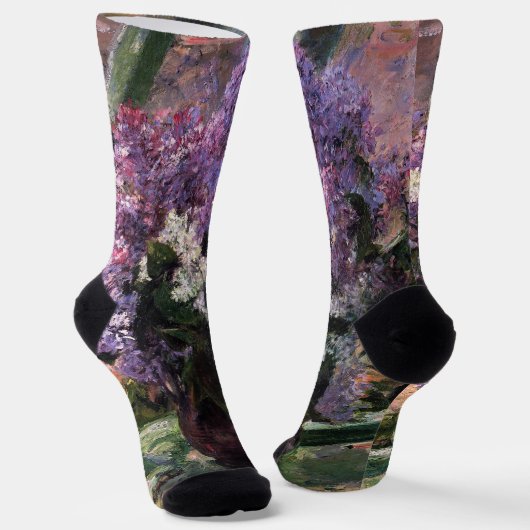 Mary Cassatt - Lilacs in een raam Sokken (Gebogen)