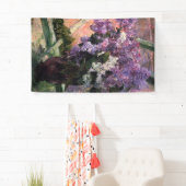 Mary Cassatt - Lilacs in een raam Spandoek (Insitu)