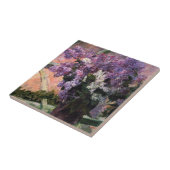 Mary Cassatt - Lilacs in een raam Tegeltje (Zijkant)