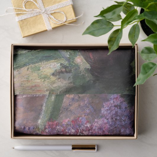 Mary Cassatt - Lilacs in een raam Tissuepapier (Geschenk)