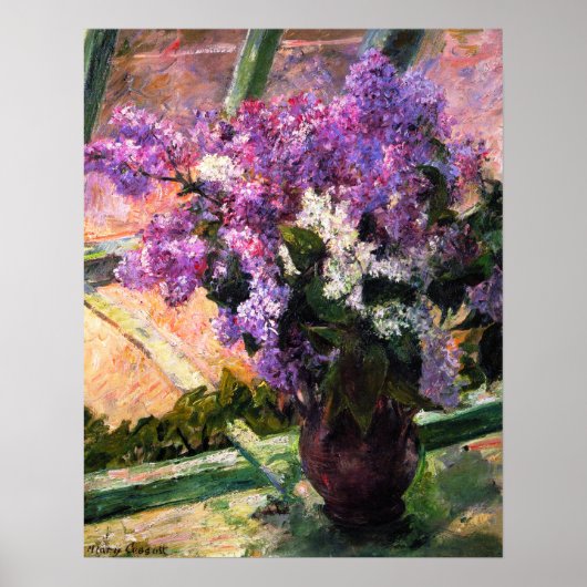 Mary Cassatt Lilacs Poster (Voorkant)