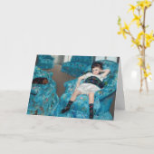 Mary Cassatt - Little Girl in a Blue Armchair Kaart (Gele Bloem)