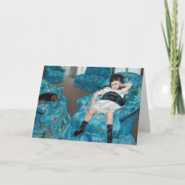 Mary Cassatt - Little Girl in a Blue Armchair Kaart