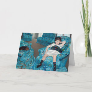 Mary Cassatt - Little Girl in a Blue Armchair Kaart