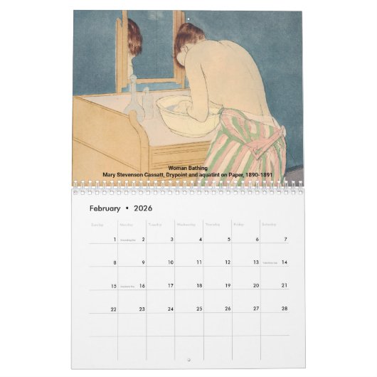 Mary Cassatt Masterstukselectie Kalender (Feb 2026)