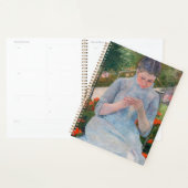 Mary Cassatt - Meisje naait in een tuin Planner (Display)
