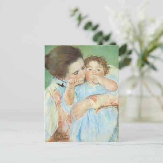 Mary Cassatt - moeder en kind Briefkaart (Staand voorkant)