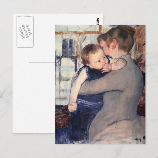 Mary Cassatt - moeder en kind Briefkaart (Voorkant / Achterkant)