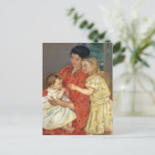 Mary Cassatt- moeder en Sara die de Baby bewondere Briefkaart (Staand voorkant)