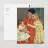 Mary Cassatt- moeder en Sara die de Baby bewondere Briefkaart (Voorkant / Achterkant)