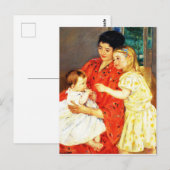 Mary Cassatt, moeder en Sara die de Baby bewondere Briefkaart (Voorkant / Achterkant)