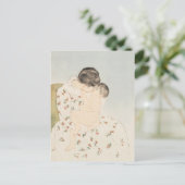 Mary Cassatt Moeder Kus Moeder Kind Kunst Briefkaart (Staand voorkant)