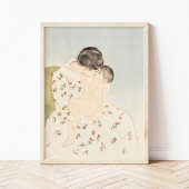 Mary Cassatt Moeder Kus Moeder Kind Kunst Poster