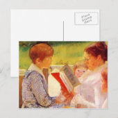 Mary Cassatt- Mrs Cassatt Reading aan kleinkindere Briefkaart (Voorkant / Achterkant)