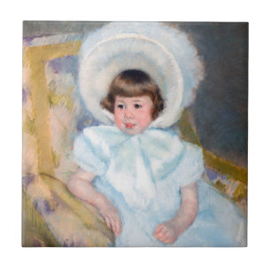 Mary Cassatt - Portrait Louise-Aurore Villeboeuf Tegeltje