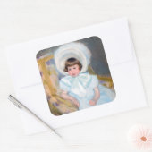 Mary Cassatt - Portrait Louise-Aurore Villeboeuf Vierkante Sticker (Envelop)