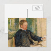 Mary Cassatt-portret van Alexander J. Cassatt Briefkaart (Voorkant / Achterkant)