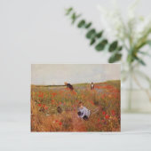 Mary Cassatt: Rode papaver Briefkaart (Staand voorkant)