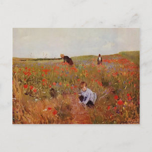 Mary Cassatt: Rode papaver Briefkaart