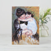 Mary Cassatt schilderij - Moeder en Kind Kaart (Staand voorkant)