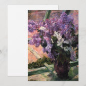 Mary Cassatt - Sering in een raam Kaart (Voorkant / Achterkant)