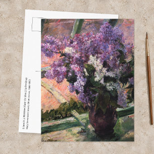 Mary Cassatt - Seringen in een raam Briefkaart