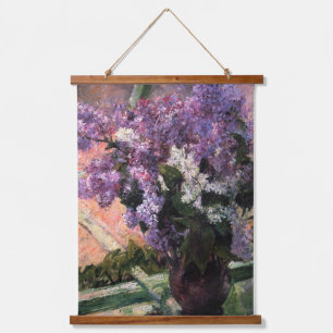 Mary Cassatt - Seringen in een raam Hangend Wandkleed