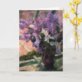 Mary Cassatt - Seringen in een raam Kaart (Gele Bloem)