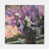 Mary Cassatt - Seringen in een raam Magneet (Voorkant)