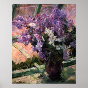 Mary Cassatt - Seringen in een raam Poster