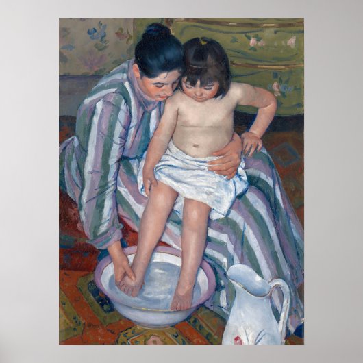 Mary Cassatt The Bath Motherhood Fine Art Poster (Voorkant)