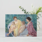 Mary Cassatt - Twee moeders en kinderen in een boo Bedankkaart (Staand voorkant)
