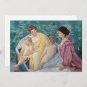 Mary Cassatt - Twee moeders en kinderen in een boo Kaart (Voorkant / Achterkant)