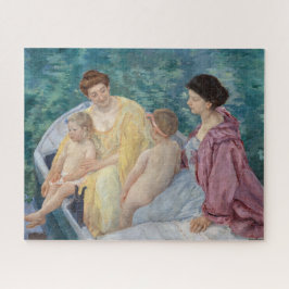 Mary Cassatt - Twee moeders en kinderen in een boo Legpuzzel