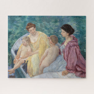 Mary Cassatt - Twee moeders en kinderen in een boo Legpuzzel