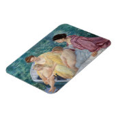 Mary Cassatt - Twee moeders en kinderen in een boo Magneet (Linkerzijde)