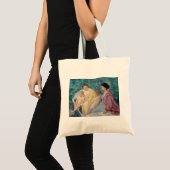 Mary Cassatt - Twee moeders en kinderen in een boo Tote Bag (Voorkant (product))