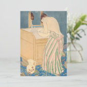 Mary Cassatt - Vrouw Bathing Bedankkaart (Staand voorkant)