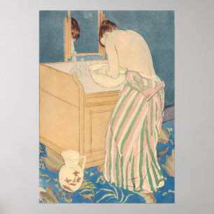 Mary Cassatt - Vrouw Bathing Poster