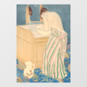 Mary Cassatt - Vrouw Bathing Raamsticker (Vel)