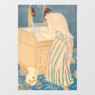 Mary Cassatt - Vrouw Bathing Raamsticker