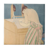Mary Cassatt - Vrouw Bathing Tegeltje (Voorkant)