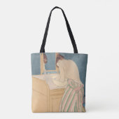 Mary Cassatt - Vrouw Bathing Tote Bag (Achterkant)